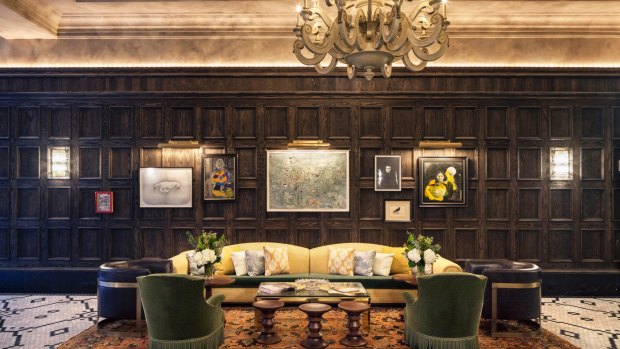 Sophisticated upgrade: The lobby of The Beekman.