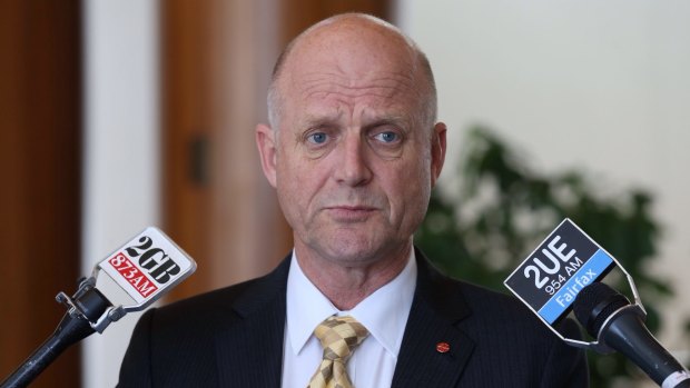 Senator David Leyonhjelm at Parliament House.