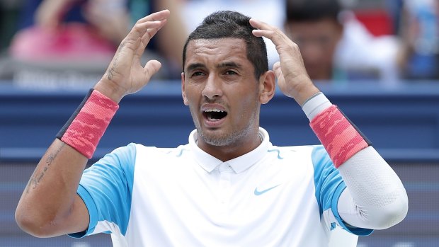 Troubled talent: Nick Kyrgios is doing his growing up in public.
