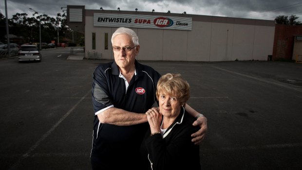 Supermarket owners Barry and Jenny Entwistle have lost almost everything, including their house, in their battle against the bigger players.