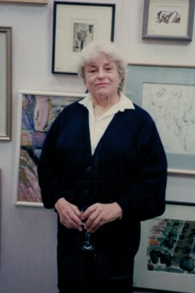 Jane Macgowan at a Brandling Street exhibition. 