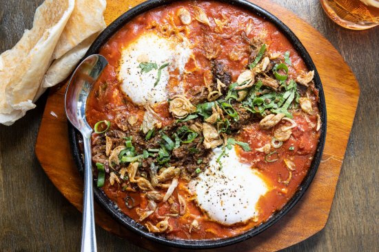 Go-to dish: Rendang shakshuka with roti.