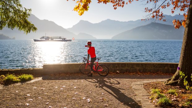 The Lake Route's best sections are west of Zurich, as it loops around gorgeous lakes such as Geneva, Brienz and Lucerne (pictured).