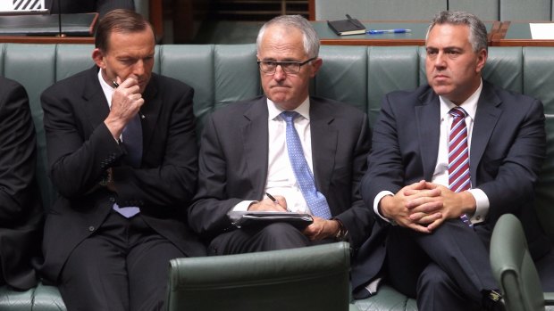 Tony Abbott, Malcolm Turnbull and Joe Hockey.