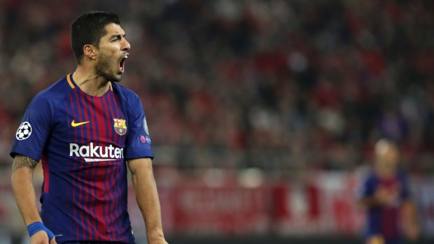Barcelona's Luis Suarez.