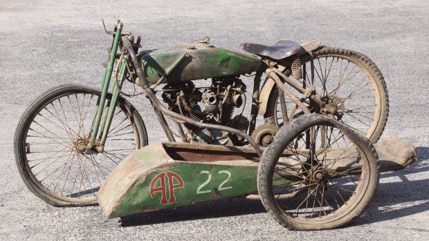 A 1927 Harley Davidson motorcycle sold for $600,000.
