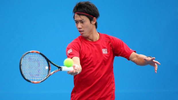 Kei Nishikori's ranking has soared from 17 at last year's Australian Open.