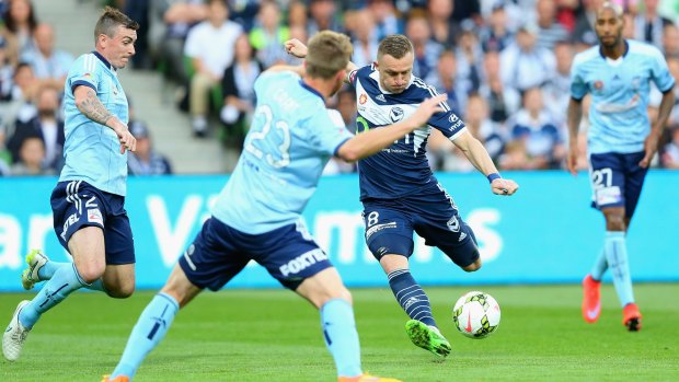 On the table: Football Federation Australia is considering options for the A-League, including a split-season model.
