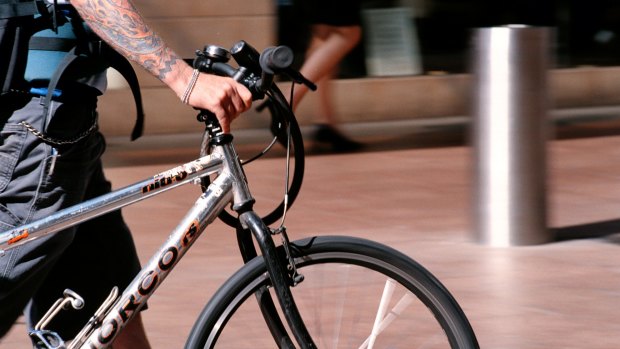 The number of cyclists riding to Civic for work may have plateaued.