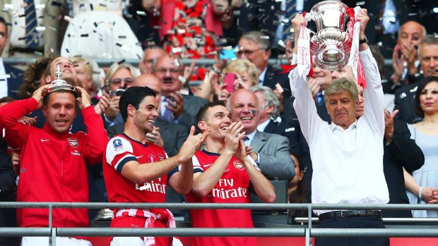 Silver lining: FA Cup glory in May bought Wenger more time, but his relationship with Arsenal fans is again under strain.