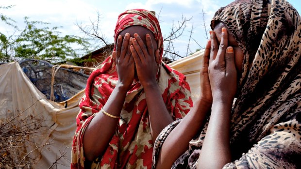 Dadaab: Rape victims Habibo, 23, and Lulu, 24, (not their real names) were both married at the age of 13 and soon became mothers. 