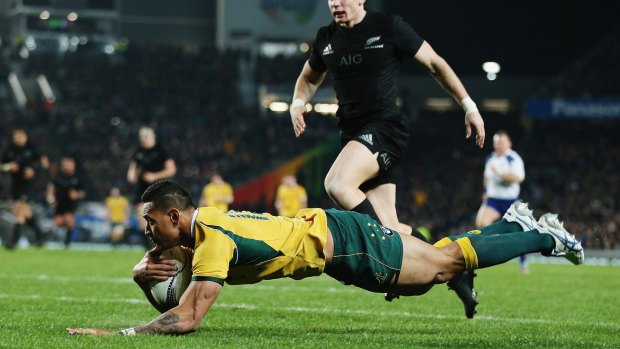 Improver: Israel Folau is an attacking weapon for the Wallabies. 