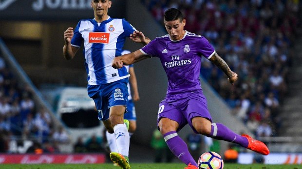 First in five months: James Rodriguez broke his scoring drought against Espanyol.