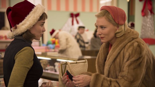 Cate Blanchett and Rooney Mara  in Carol.