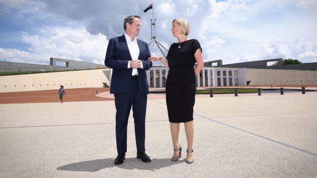 Promotion: Opposition Leader Bill Shorten said former ACT chief minister Katy Gallagher will join the opposition frontbench.