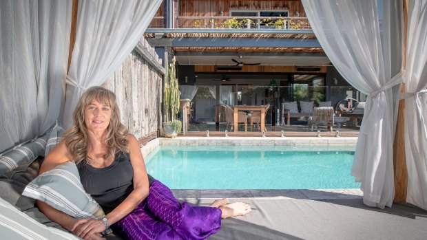Bronwyn Brown, owner of the luxurious three-bedroom, four-bathroom Dragon Tree House at Lennox Head.