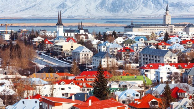 Reykjavik, Iceland's capital city. 