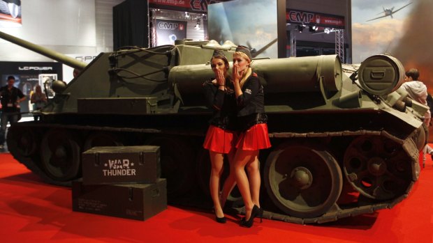 From Russia with love: Moscow game maker Gaijin promoting its World War II games.