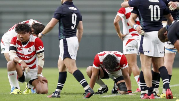 Secret weapon: Japan's players need all the help they can get to square the series after losing the opener 26-13.