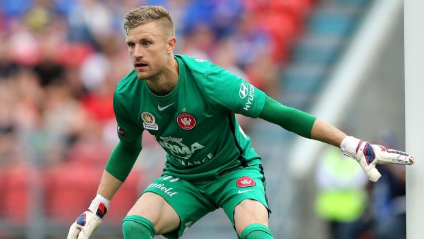 Safe hands: Wanderers goalkeeper Andrew Redmayne is not concerned about not training on Adelaide Oval.