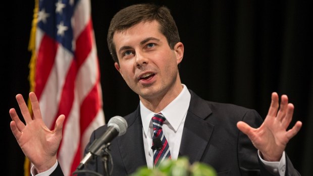 Peter Buttigieg, mayor of South Bend, is also bidding to be chairman of the Democratic Party.