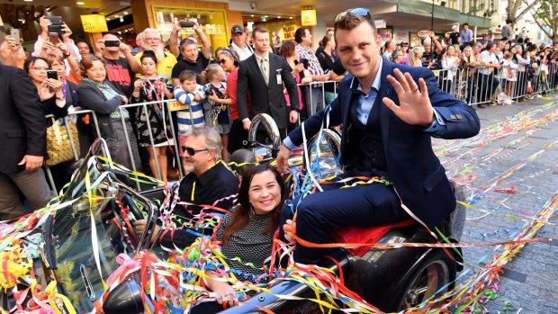 Jeff Horn thanked Queenslanders for their support during his ticker tape parade on Thursday.