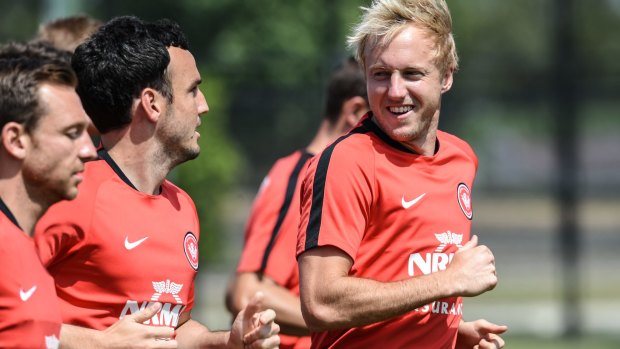 Useful addition: Mitch Nichols gives the Wanderers strike power up front.