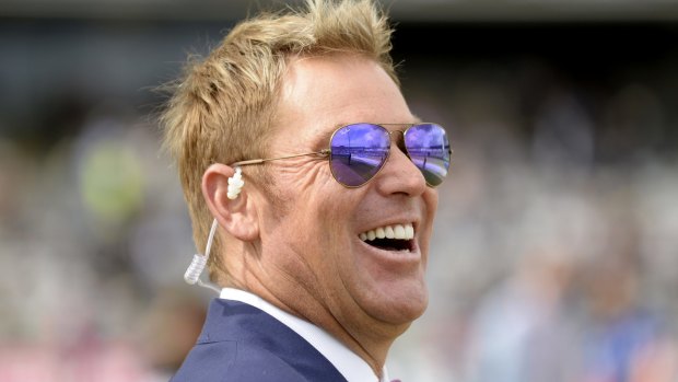 Two cents' worth: Shane Warne said the public were entitled to boo Adam Goodes.