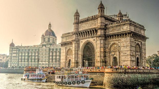 The Gateway of India, by the and Taj Mahal Palace Hotel.