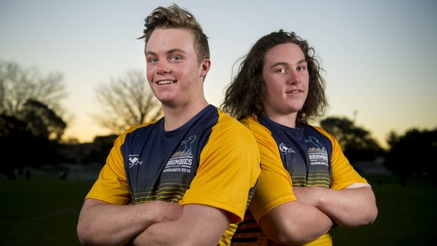 Brothers Ryan and Lachlan Lonergan will play together in the ACT Schoolboys side.
