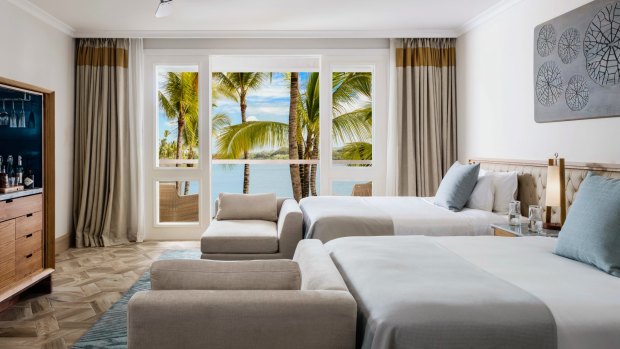 All rooms at the One & Only Le St Geran Mauritius have water views.