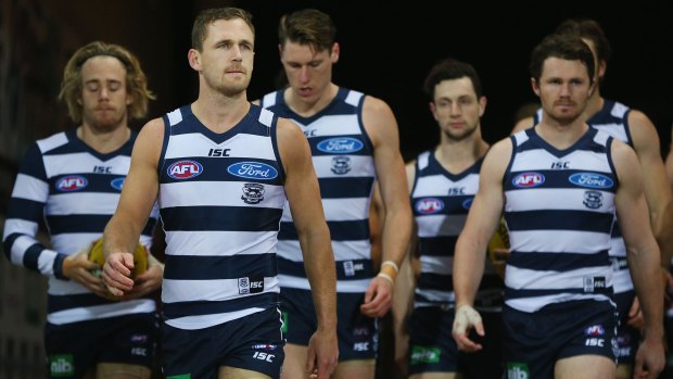 Best and the rest: Joel Selwood and Patrick Dangerfield are far and away Geelong's best players.