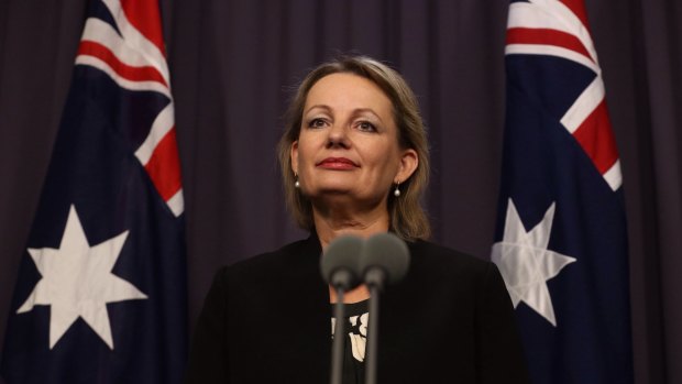 Health Minister Sussan Key announces the withdrawal of the GP co-payment on Tuesday.