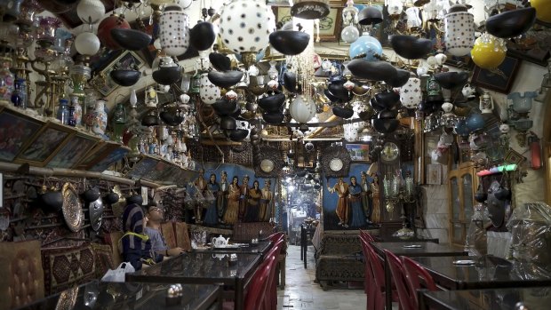 A traditional underground restaurant in Esfahan.