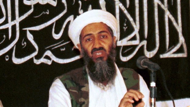 Osama bin Laden fronts a news conference in Khost, Afghanistan, in 1998. 