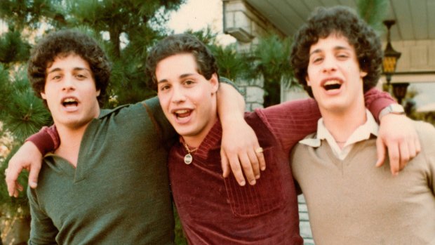 From left, Eddy Galland, David Kellman and Bobby Shafran, triplets who learned at age 19 that they had been separated at birth. 