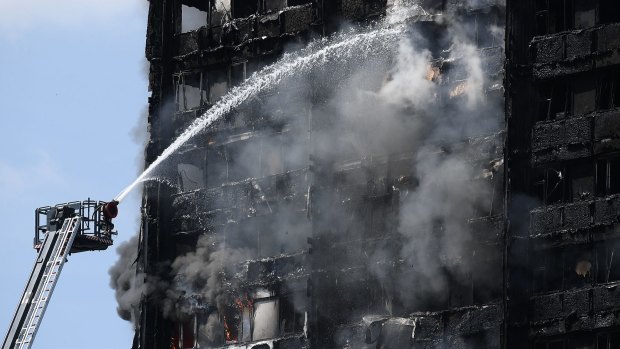 Ladders initially sent to the Grenfell Tower fire did not reach beyond the building's 10th storey.