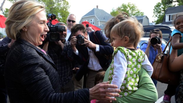 Hillary Clinton on her second visit to New Hampshire since announcing her candidacy.