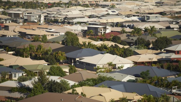 Once a boom property town, Karratha's averages prices dropped 32 per cent.