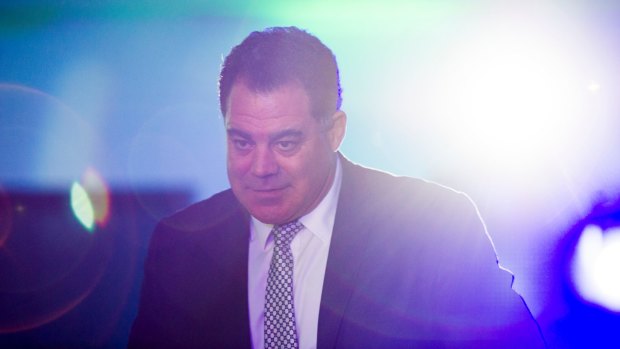 Mal Meninga at the Raiders' awrds night named in his honour on Monday.