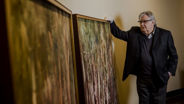 The Drill Hall Gallery is reopening next week after a $2 million renovation. Director Terence Maloon in the space allocated for Sidney Nolan's Riverbend.