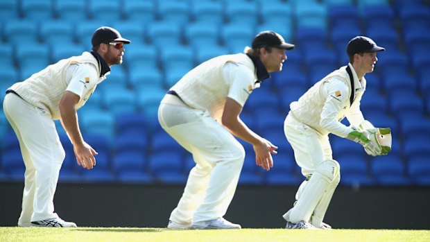 Victorian wicketkeeper Sam Harper (right) was taken to hospital.