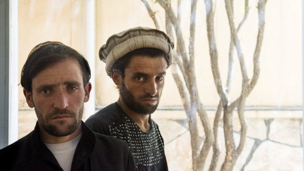 Assadullah, left, who like many Afghans goes by one name, and Abdul Aziz, whose brother died while being detained by Navy SEALs, in Kabul, in August.