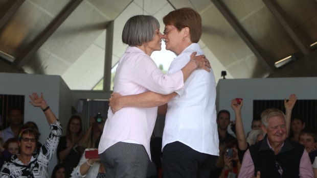 Liz Holcombe and Darlene Cox married in December 2013. 