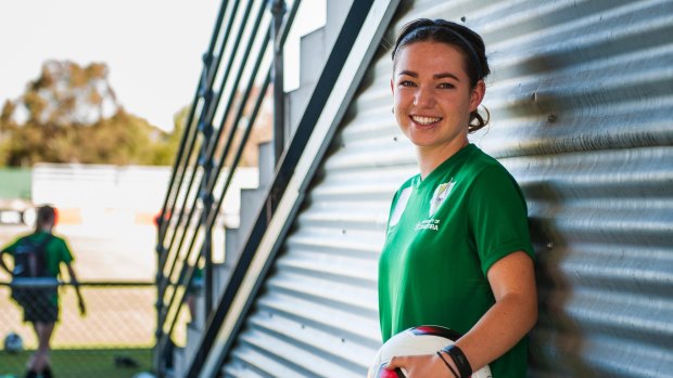 Grace Maher, 17, has been picked in the Matildas squad.