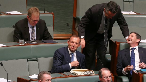 Mr Chester handed Tony Abbott a Nationals membership form.