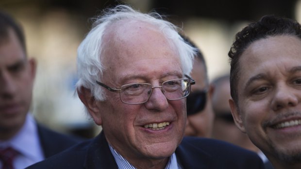 Democratic presidential candidate Senator Bernie Sanders has made attacking Wall Street the core of his campaign.
