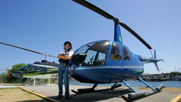 Grounded: The Robinson 44 model is popular with tourist flight operators around Australia.
