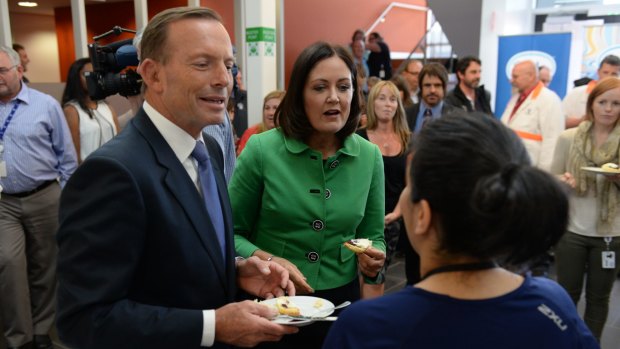 Liberal MP Sarah Henderson with former prime minister Tony Abbott.