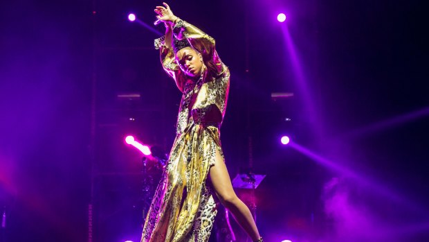 FKA Twigs on stage at Laneway Singapore in January.